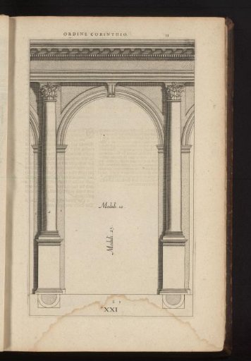 Corinthian columns with arch and foundation