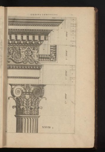 Composite capital and entablature