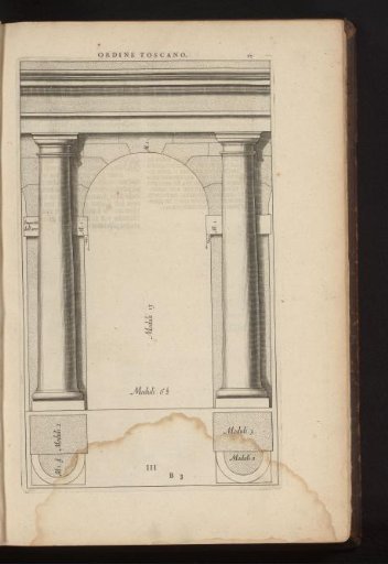 Tuscan columns with arch and foundation