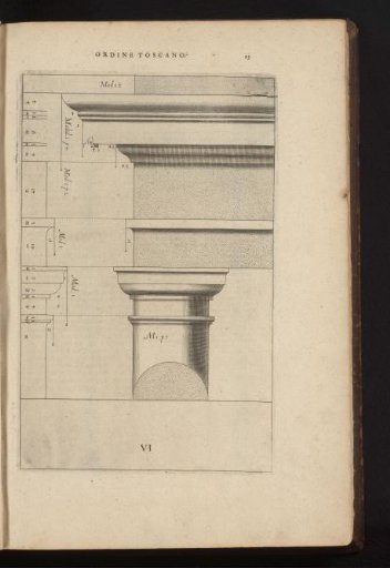 Tuscan capital and entablature
