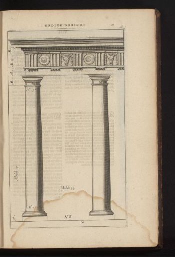 Doric columns and entablature