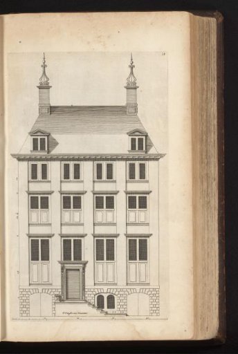 Facade of a townhouse on the Herengracht in Amsterdam