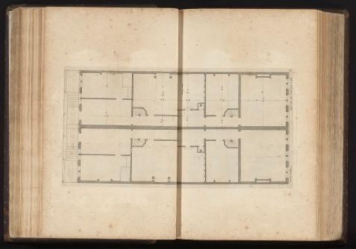 Plan of Two Townhouses on the Rokin in Amsterdam