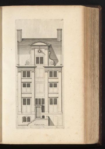 Facade of a Townhouse on the Rokin in Amsterdam