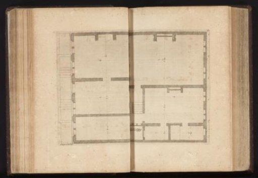 Plan of the First Floor of a House on the Singel in Amsterdam