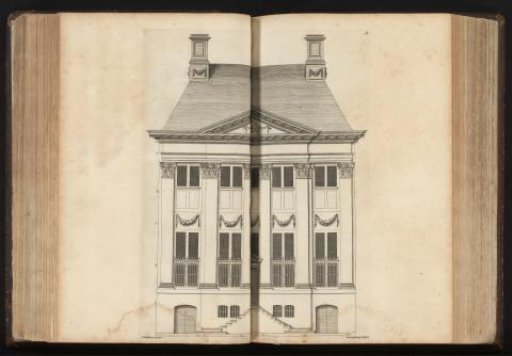 Facade of a Townhouse on the Kloveniersburgwal in Amsterdam