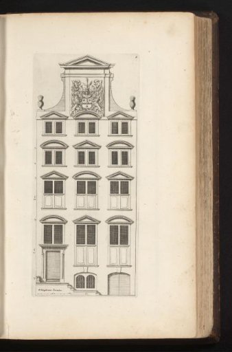 Facade of a townhouse on the Herengracht in Amsterdam