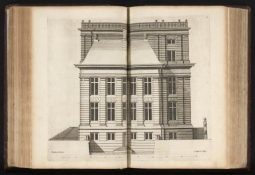 Side facade for a country house