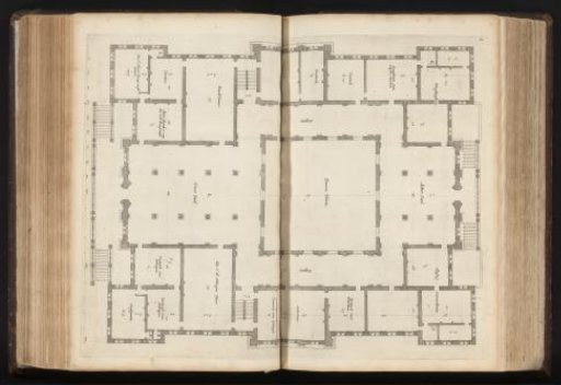 Design ground plan for the town hall of Amsterdam