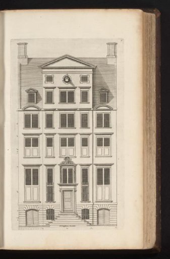 Facade of a townhouse on the Herengracht in Amsterdam