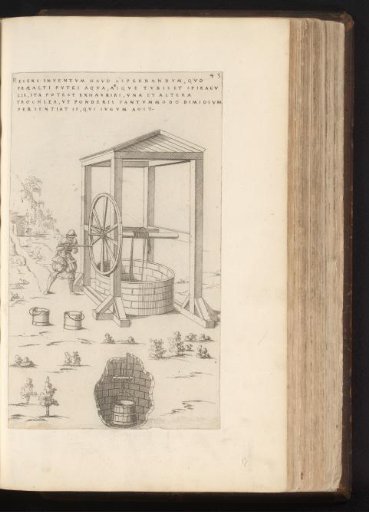 Man operating a water well