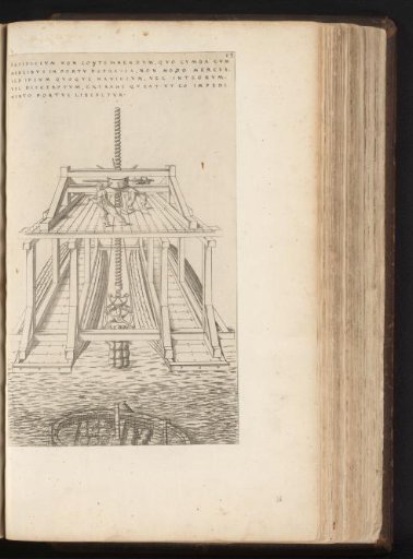 Crane with screw for salvaging shipwrecks