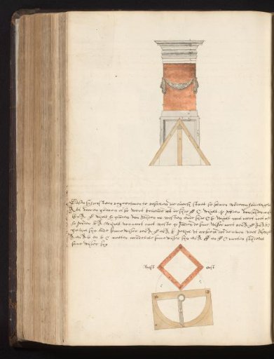 Chimney and overhead view with quadrant