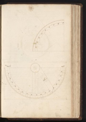 Quadrant for calculating the height of the sun