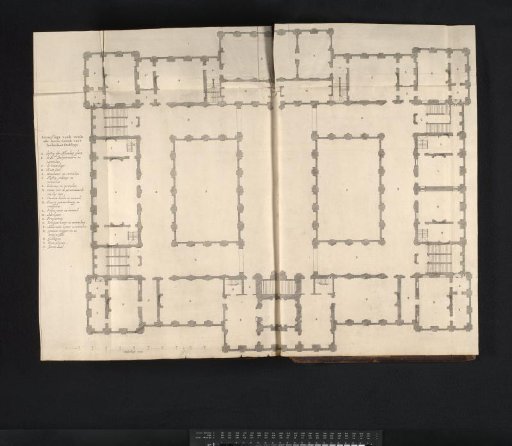 Plan of the second floor of the Town Hall on the Dam
