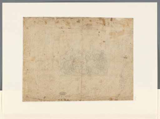 Sketch for a Last Supper and Profile of a Man