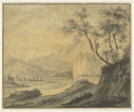 River landscape with rocks