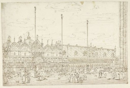 View of the Piazza San Marco towards San Marco, Venice