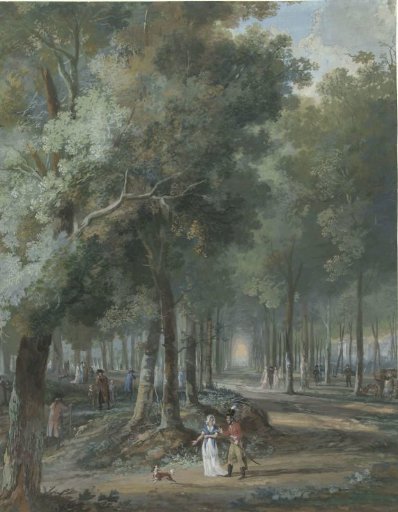 Walkers in a Park