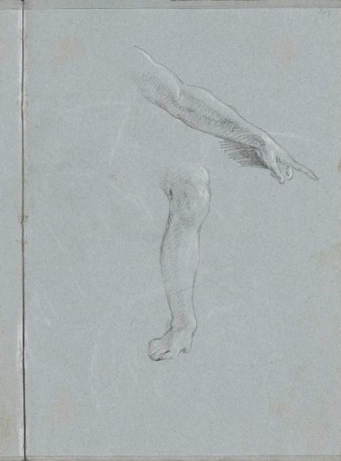 Pointing arm and a lower leg