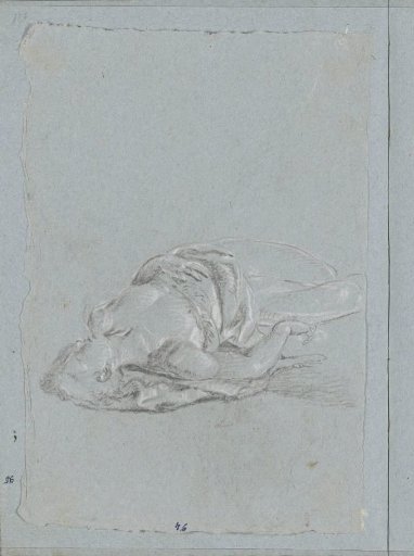 Half-nude reclining man