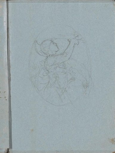 Soldier with helmet and raised arm