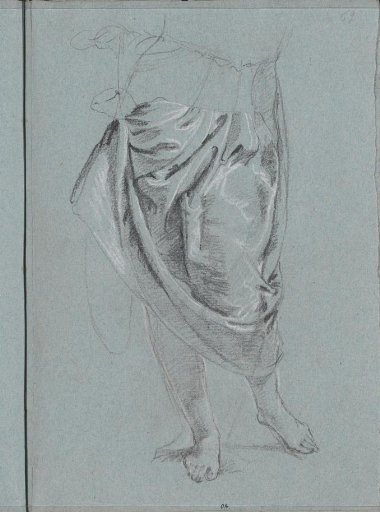 Lower body with drapery around the hips