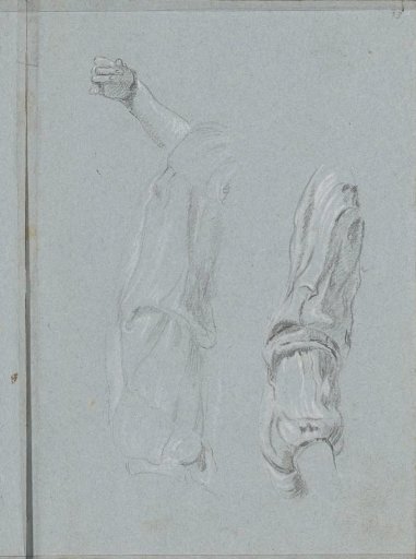 Forearm, sleeve, and an arm in a sleeve