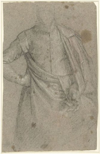Study for the portrait of a man with a cloak