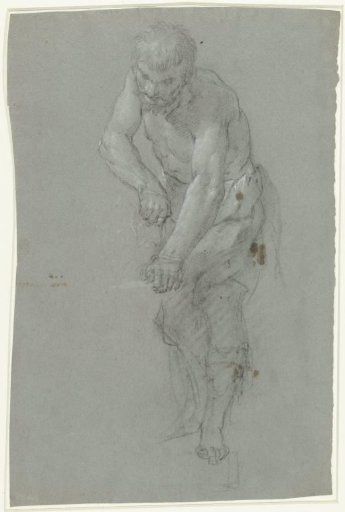 A Man Shaving