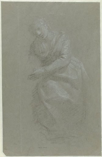Seated woman (Madonna?)