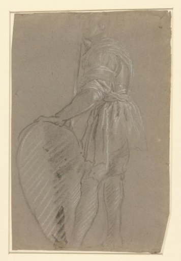 Standing Warrior with Spear and Shield