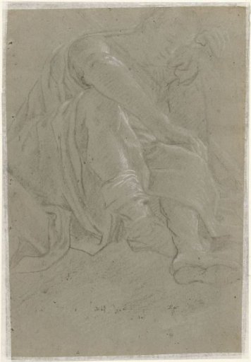Seated, weeping man