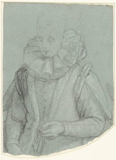 Study for a Portrait of a Lady with a Wide Collar