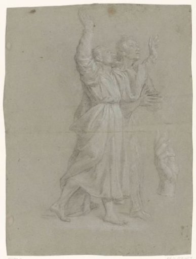 Study for two apostles and a hand