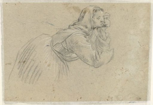 Kneeling weeping woman (Mary Magdalene?)