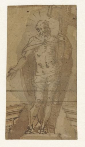Christ Standing with the Cross