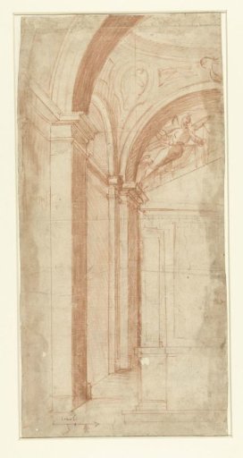 Side wall of an altar niche