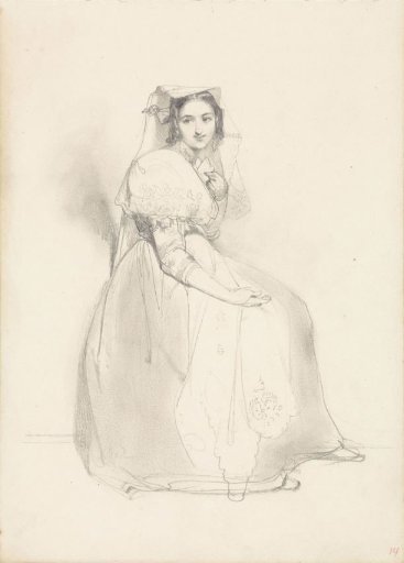 Seated girl from the vicinity of Rome