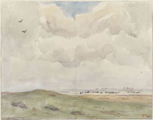 Dune landscape with a herd