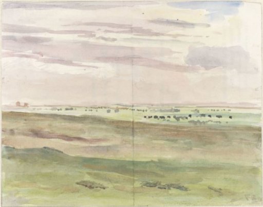 Pastoral landscape with herds
