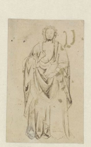 Standing Saint in a Wide Mantle