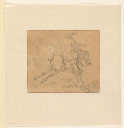 Rider on a rearing horse