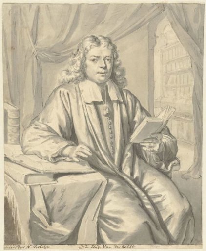 Portrait of Dr. Hugo van der Helst in a study