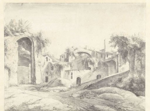 Ruins of the Baths of Diocletian at Rome