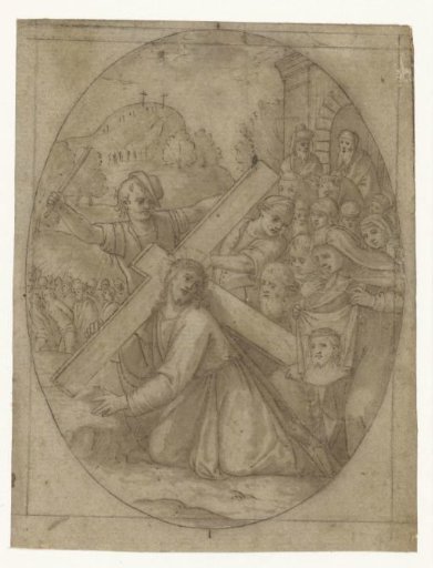 Christ with the cross and Veronica with the veil