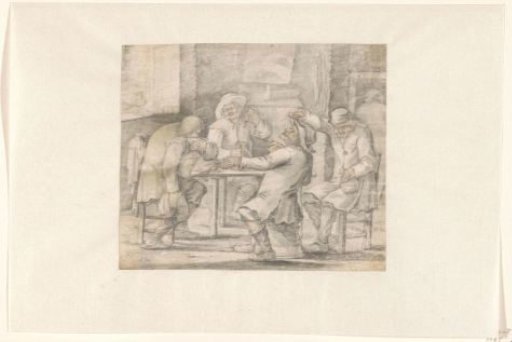 Company of drinking peasants