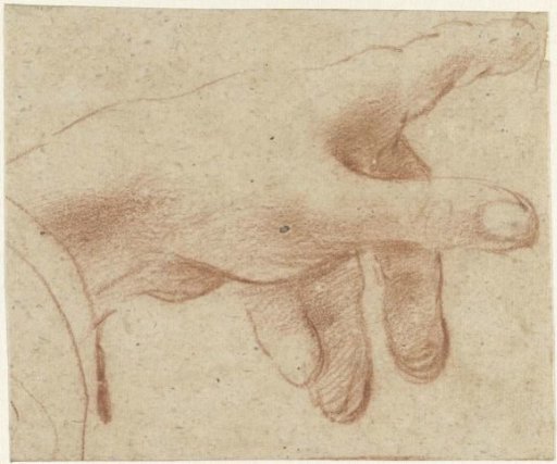 Hand pointing to the right