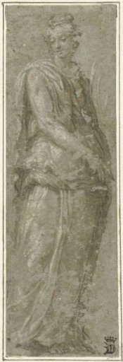 Standing martyr, holding palm branches