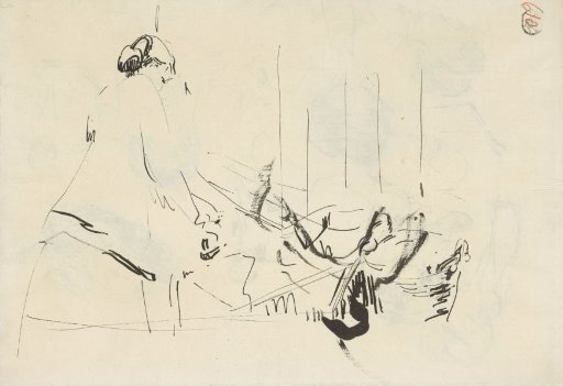 Woman at an ironing board